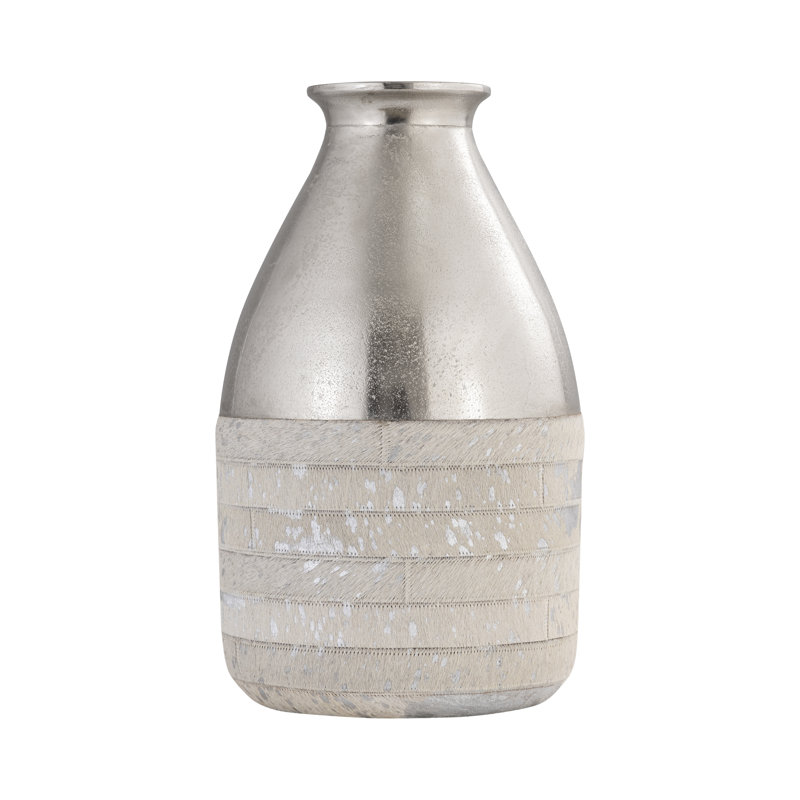 Vase Chloe - grand argent, H 17 po x l 10 po x P 10 po