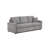 Dily Sleeper Sectional Sofa With Pull Out Bed And 2 Pillows, Gray-117559266
