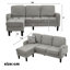 3 Seater Sofa & Chaise-129700390