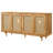 Fabra 4-door Dining Sideboard Storage Console Honey