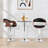 Swivel Upholstered Adjustable Height Counter Stool with Metal Frame
