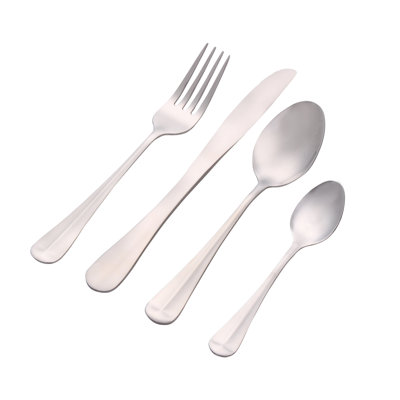 ROYALFORD Stainless Steel Cutlery Set, 16 Piece Mirror Finish Stainless Steel Cutlery Set with 4Pc Tea Spoon, 4Pc Table Spoon, 4 Pc Fork & 4 Pc Knife | Dishwasher Safe & Easy Clean |Set for 4 People