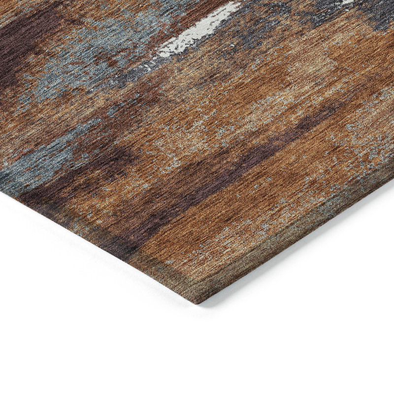 Aleighna Area Rug with Non-Slip Backing, Rectangle 3' x 5'