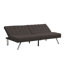Structure en bois, pieds en acier inoxydable, futon, canapé