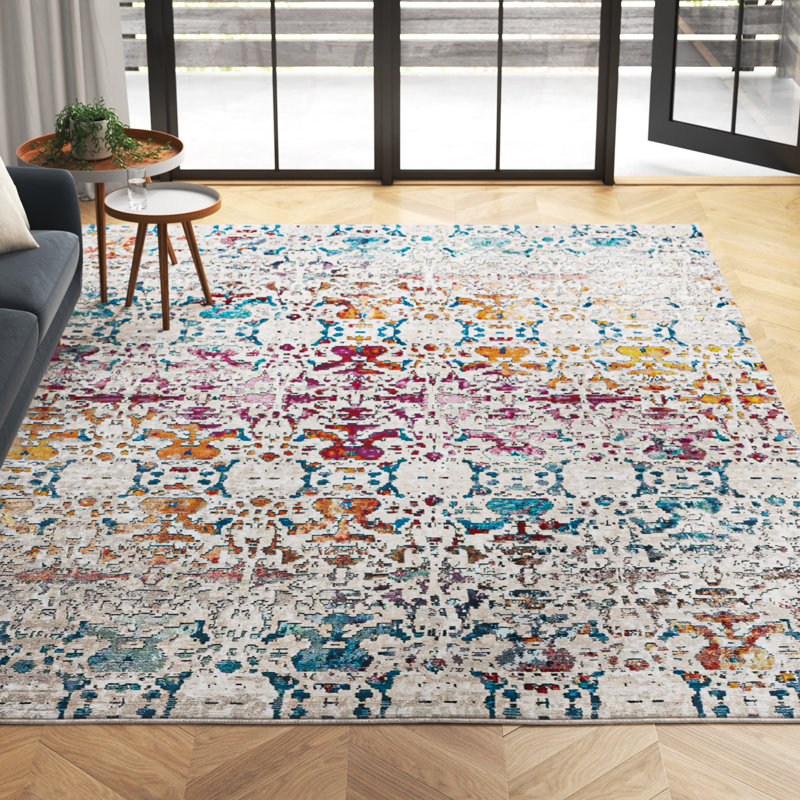 Abstract Indoor Rug, Rectangle 9' x 12'2"