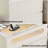 Arching Modern Nightstand With Led Light, Glass Top, Usb Ports & Outlets, Fluted 3-drawer Bedside Table,white-1455058135