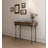39.37" Brown Rectangular Solid Wood Console Table