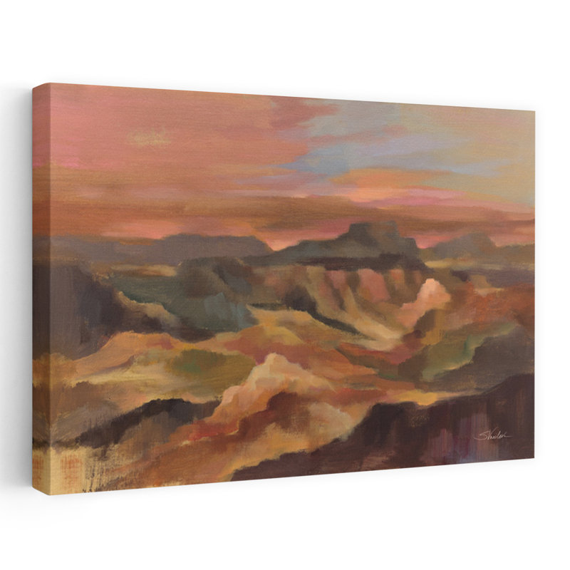 «Desert Ridge Abstract Contemporary Landscape Nature», reproduction d'art murale, H 24 po x l 36 po