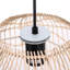 Luminaire suspendu en rotin à intensité variable Hiller