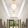 Andren Flush Light 1 Light Semi Flush Mount Ceiling Light, Globe Ceiling Light