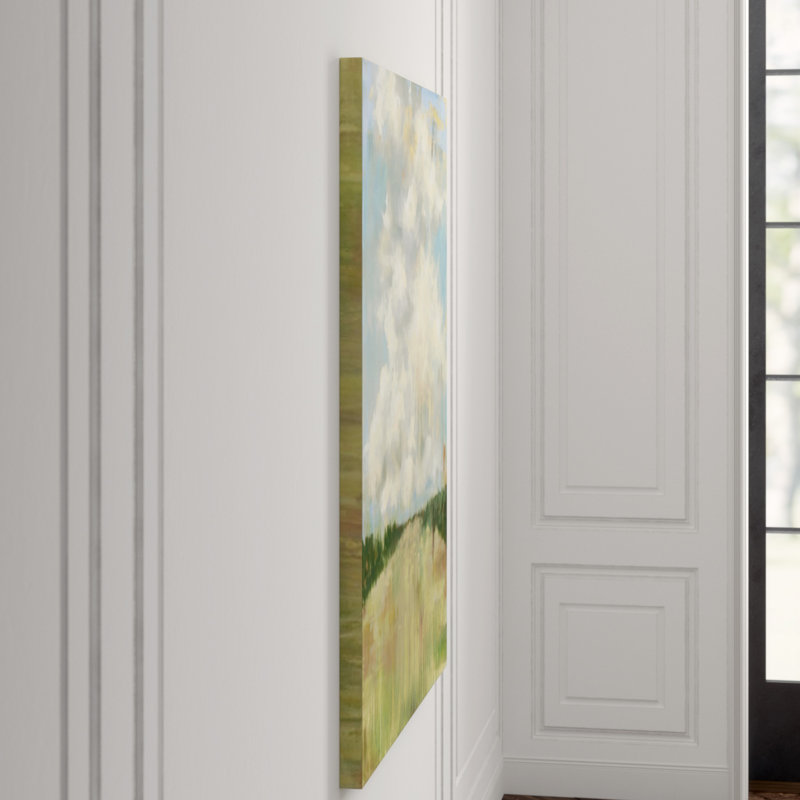 Fleecy Of Clouds Painting by Keegan Stewart, Outdoor, 39" H x 30" W