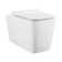 Concorde Back-To-Wall Toilet Bundle 0.8/1.6 GPF Dual Flush In Glossy White With Flush Plate