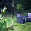Harbour Housewares - 6x Garden Flame Torches - Cylinder - Black