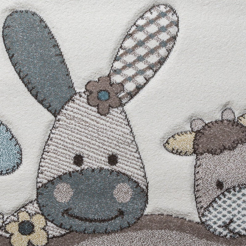 Chay Blue/Grey Rug, Rectangle 140 x 200cm