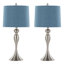 Ensemble de lampes de table en métal 27 po avec abat-jour empire en lin Kateryn-1847909360-1847909261