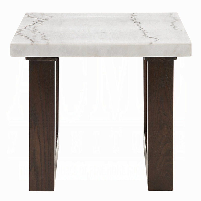 Table de bout Edwyn avec plateau en marbre