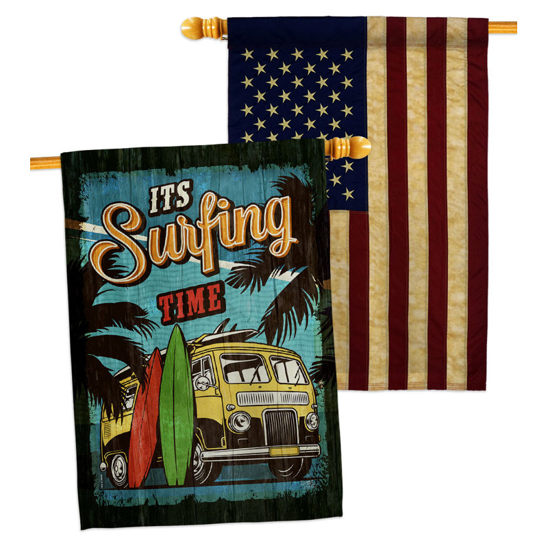 Double Sided 40'' H x 28'' W Polyester House Flag
