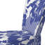 Blue And White Floral Striped - Upholstered Patterned Accent Side Chair
