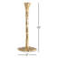 Metal, 11" Forged Taper Candleholder, Gold-87058115