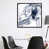 Toile avec cadre gris foncé