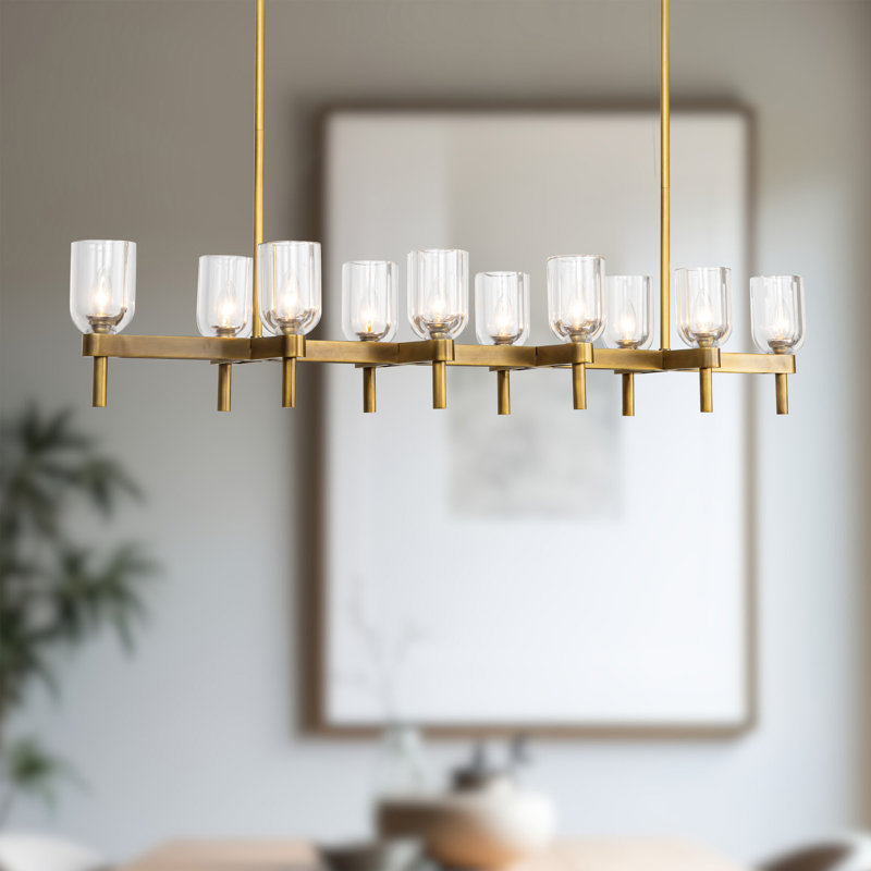 Lucian 10 - Light Pendant, Vintage Brass