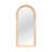 Zehra 35 in. x 75 in. Natural Stone Marble Arch Framed Mirror