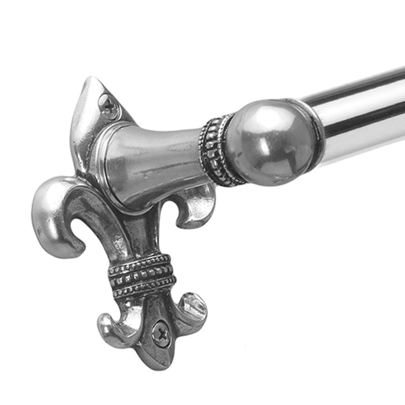 Charlemagne 24 inches c.c {approximately} towel Bar with 5/8 smooth center in Chalice, 3.75" H x 18.5" W x 3.5" D, Silver