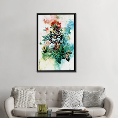 «Bird in Flowers», impression sur toile