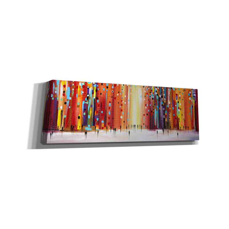 «Late Sunset» par Ekaterina Ermilkina, art mural sur toile, H 60 po x l 20 po x P 2 po