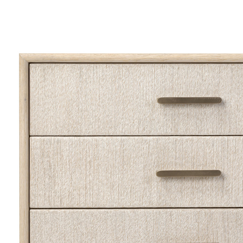 Rosenell 6 Drawer Dresser, Natural Oak Veneer