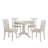 Alexa-Mae 6-Person Solid Wood Four-Leg Dining Set-1771085591