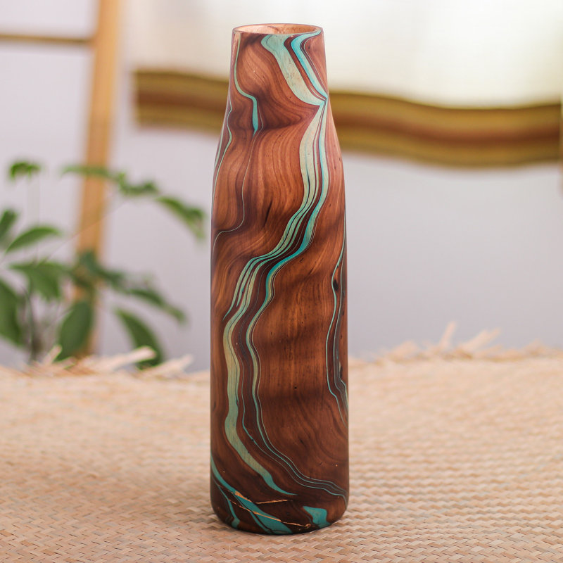 Arria Solid Wood Table Vase 1