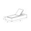 Chaise longue sans accoudoirs avec coussin Suffern-2117342430