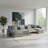166" Oversized U-Shaped Modular Velvet 4 Seat Sectional Sofa with Ottoman, Slate Gray-934581620