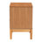 Taylin Mid-Century Grey Corduroy And Oak Brown Wood 2-Drawer Nightstand