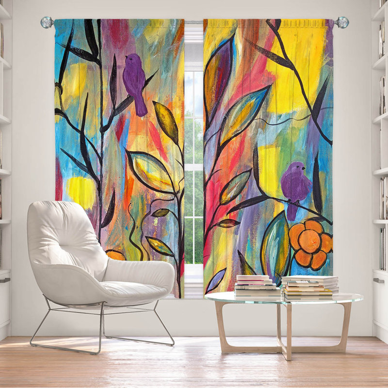 Elizaveta Room Darkening Curtain Pair, 40" W x 82" L