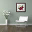 «Christmas Amaryllis II» par Jadaya, impression encadrée-20093673-20093674