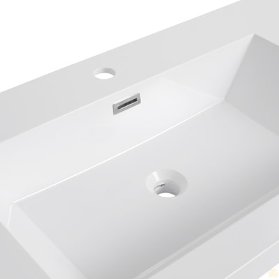 Lavabo de salle de bain 48 "en résine