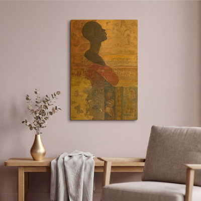 'Women Of The World 3' By Albena Hristova Gold Metal Wall Art, 16" x 24"