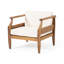 Fauteuils club d'extérieur en bois d'acacia avec coussins Aston - teck-1555955943
