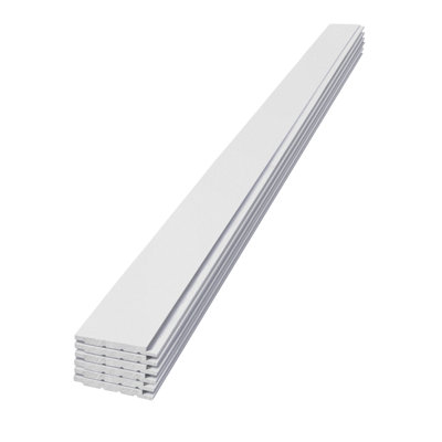 Edge 1 in. x 6 in. x 8 ft. Timeless Collection Smooth Nickel Gap Shiplap