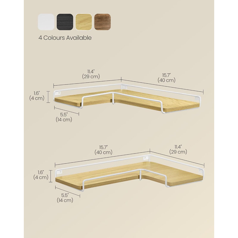 2 Piece Corner Shelf