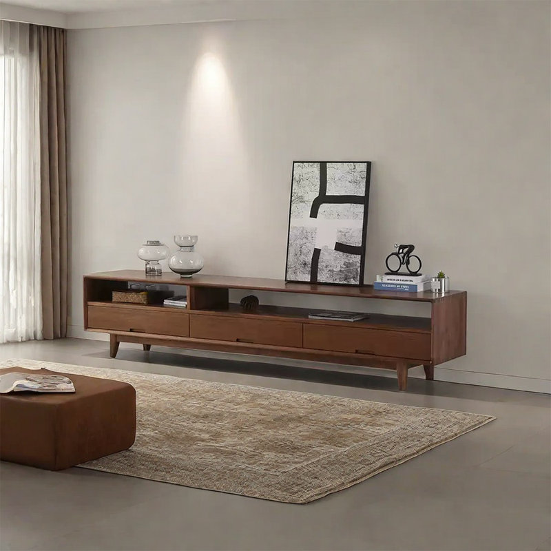 Modern simple TV stand, 19.68”H x 70.86”L x 15.74”W