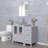3 combo 36" Single Bathroom Vanity Set with Vessel Sink, Faucet, Drain-64791098