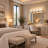 Transitional 4 Light Candle Shade Vanity Light