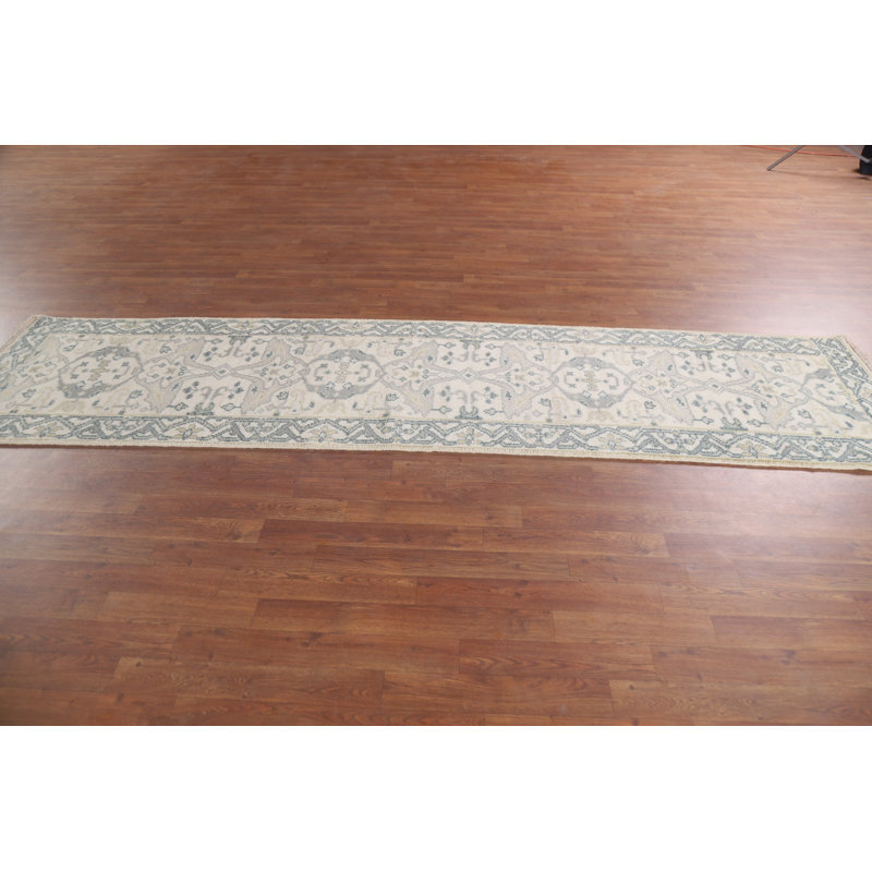 All-Over Oushak Indian Runner Rug 3x10