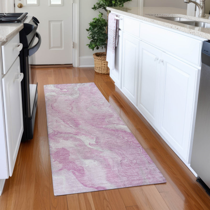Premium Machine Washable Varroville AMF1707 Abstract Rug, Runner 2'3" x 7'6"