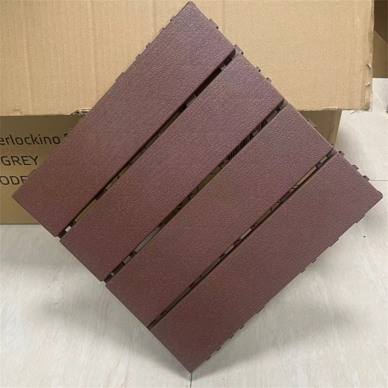 Carreaux de terrasse en plastique à emboîtement, paquet de 36 tuiles de patio, 12 po x 12 po, utilisation extérieure imperméable carrée, tuiles de patio pour terrasse de piscine