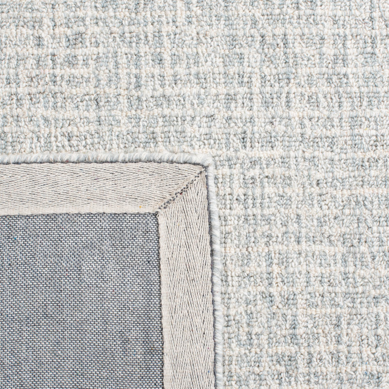 Abstract Hand Tufted Wool Rug, Rectangle 8' x 10'