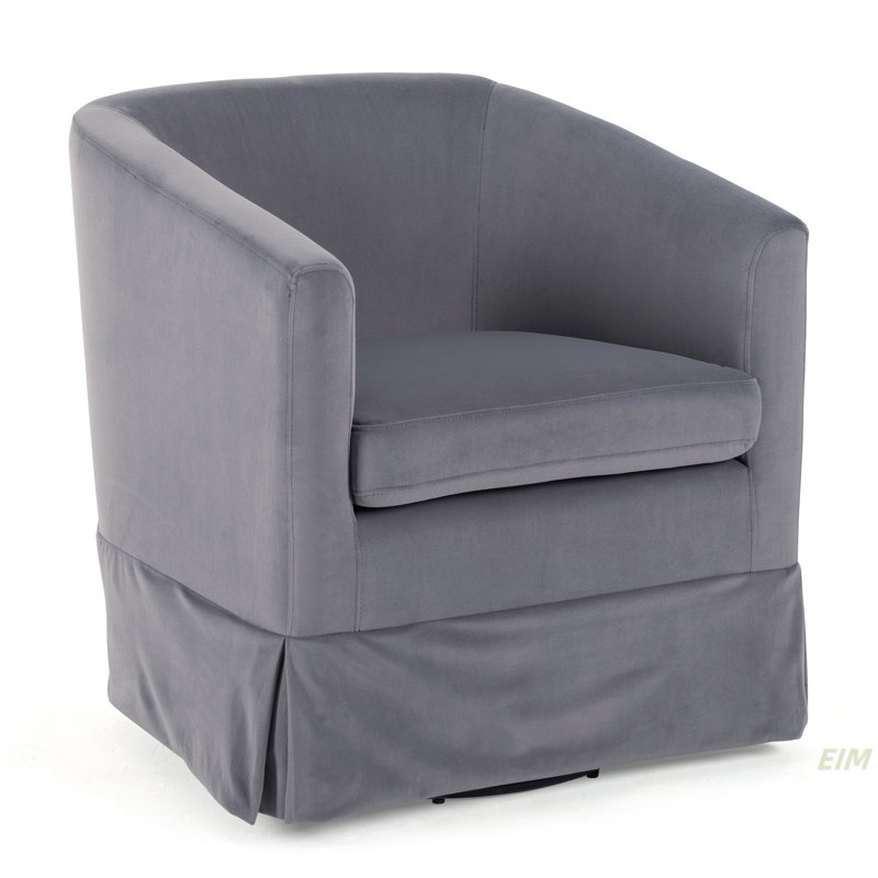 Fauteuil pivotant de 27,36 po de largeur, Gris